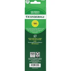 Ticonderoga The World's Best Pencil Wooden Pencil, 2.2mm, #2 Soft Lead, 2 Dozen (X13924X) Outlet