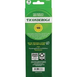 Ticonderoga The World's Best Pencil Pre-Sharpened Wooden Pencil, 2.2mm, #2 Soft Lead, 18/Pack (X13818X) Clearance
