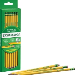 Ticonderoga The World's Best Pencil Pre-Sharpened Wooden Pencil, 2.2mm, #2 Soft Lead, 18/Pack (X13818X) Clearance