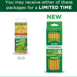 Ticonderoga The World's Best Pencil Pre-Sharpened Wooden Pencil, 2.2mm, #2 Soft Lead, 18/Pack (X13818X) Clearance