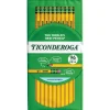 Ticonderoga The World's Best Pencil Wooden Pencil, 2.2mm, #2 Soft Lead, 96/Pack (13872/13882) Clearance