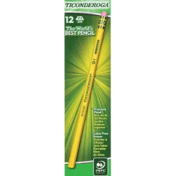 Ticonderoga Woodcase Pencil, 2H, No. 4, Yellow Barrel, 12/Pack Online