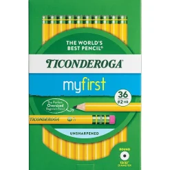 Ticonderoga Wooden Pencil, 0.7mm, #2 Medium Lead, 3 Dozen (DIX33336) Hot