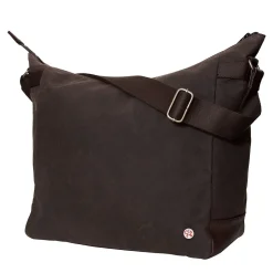 Token Riverside Shoulder Bag, Dark Brown (TK-400-WX DBR)