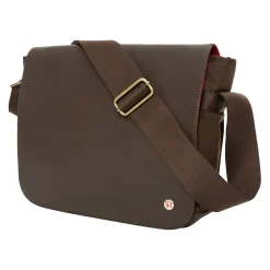 Token Sheridan Nylon Contemporary Messenger Bag, Dark Brown (TK-4576Z-WN DBR)