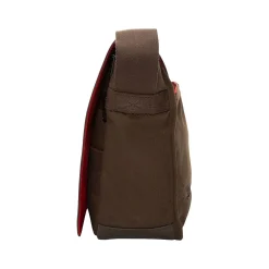 Token Sheridan Nylon Contemporary Messenger Bag, Dark Brown (TK-4576Z-WN DBR)