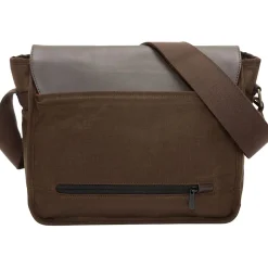 Token Sheridan Nylon Contemporary Messenger Bag, Dark Brown (TK-4576Z-WN DBR)