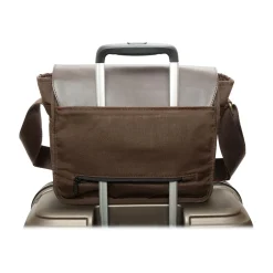 Token Sheridan Nylon Contemporary Messenger Bag, Dark Brown (TK-4576Z-WN DBR)