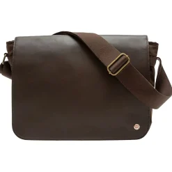 Token Sheridan Nylon Contemporary Messenger Bag, Dark Brown (TK-4346Z-WN DBR)
