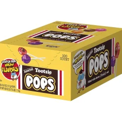 Hard Candy & Lollipops<Tootsie Roll Pops Lollipops, Assorted Flavors, 60 oz., 100 Pieces (TOO508)