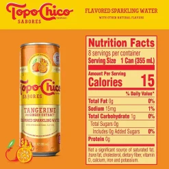 Bottled Water<Topo Chico Sabores Tangerine Ginger Sparkling Water, 12 oz., 8 Cans/Pack (412571)