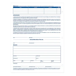 Sale ® Application for Employment, 2-Sided, 8-1/2 x 11