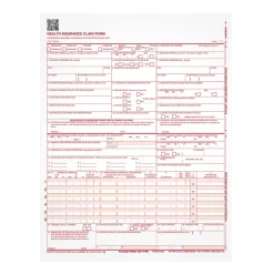 Sale CMS-1500 Health Insurance Claims, 500/Pack (TOP 50126RV) Medical Forms