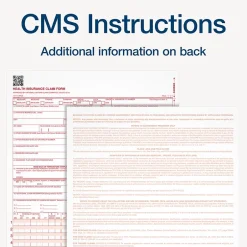 Sale CMS-1500 Health Insurance Claims, 500/Pack (TOP 50126RV) Medical Forms