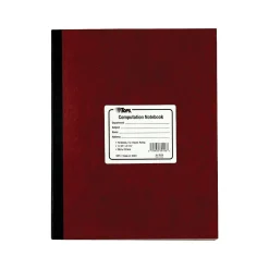TOPS Computation Notebooks, 9.5" x 11.75", Quad, 75 Sheets, Red (35126) Hot