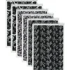 TOPS Designer Steno Pads, 6" x 9", Gregg Ruled, Black/White, 80 Sheets/Pad, 6 Pads/Pack (80230) Sale