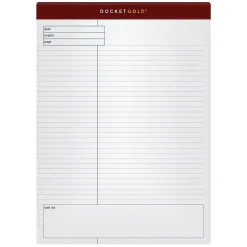 TOPS Docket Gold Notepads, 8.5" x 11.75", Quad, White, 40 Sheets/Pad, 4 Pads/Pack (TOP 77102) Best