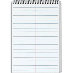 TOPS Docket Gold Steno Pad, 6" x 9", Gregg Ruled, White, 100 Sheets/Pad (99708)