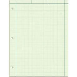 TOPS Engineering Computation Notepad, 8.5" x 11", Graph Ruled, Green tint, 100 Sheets/Pad (TOP 35500) Discount