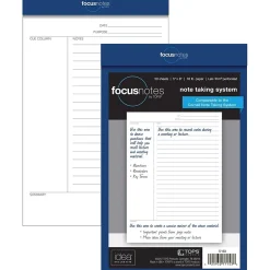 TOPS ® FocusNotes® Notepad, 5" x 8", White, 50 Sheets/Pad (77153) Discount