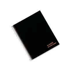 TOPS Jen Action Planner Subject Notebook, 6.73" x 8.5", Project Ruled, 100 Sheets, Black (TOP 63828)