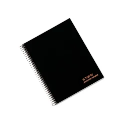 TOPS JEN Subject Notebooks, 6.75" x 8.5", Cornell, 84 Sheets, Black (63827)