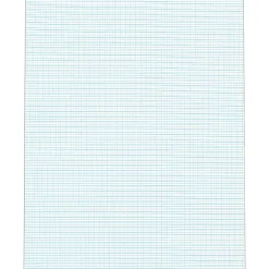 TOPS Notepad, 8.5" x 11", Graph Ruled, White, 50 Sheets/Pad (33101) New