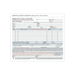Best 3-Part Carbonless Bill of Lading, 8.5