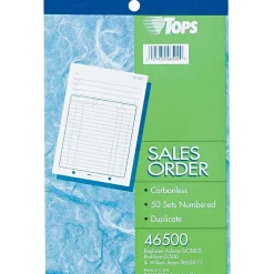 Sale 2-Part Carbonless Purchase Order, 8 7/16" x 5 9/16", 50 Sets/Book (46500) Business Forms