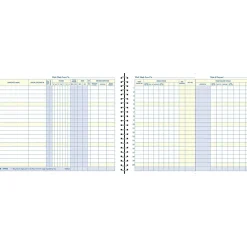 Payroll Record Book, 8 1/2" x 11", Blue (AFR50) Accounting & Record Journals