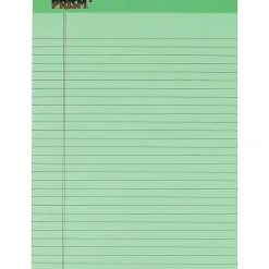 TOPS ® Prism+™ Legal Pad, Green, Legal Ruled, 8 1/2" x 11 3/4", 50 Sheets/Pad, 12/Pk Online