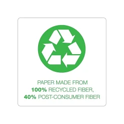 TOPS Second Nature Notepad, 8.5" x 11.75", Wide Ruled, White, 50 Sheets/Pad, Dozen (74880) Best