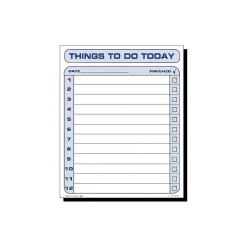 TOPS Things To Do Today Memo Pad, 8.5" x 11", White, 100 Sheets/Pad (TOP 2170) Online