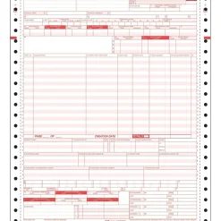Outlet UB04 Health Care Form, Revised, HCFA Compliant, 8 1/2" X 11", 2500/Carton (59770R Medical Forms