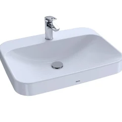 Sinks<Toto Arvina Vessel Vitreous China Bathroom Sink, Cotton White (LT416G#01)