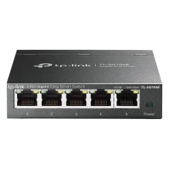 TP-LINK Easy Smart 5-Port Gigabit Ethernet Smart Switch, 10/100/1000 Mbps, Black (TL-SG105E)* Ethernet Switches & Splitters