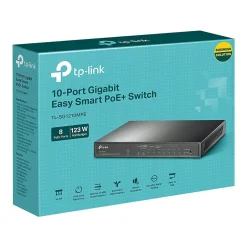 TP-LINK 10-Port Gigabit Ethernet PoE Smart Switch, Black (TL-SG1210MPE)* Ethernet Switches & Splitters