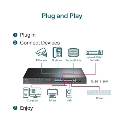 TP-LINK 18-Port Gigabit Ethernet PoE Unmanaged Switch, Black (TL-SG1218MP)* Ethernet Switches & Splitters