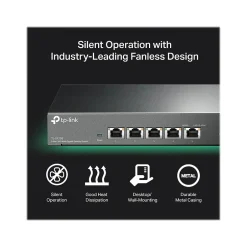 TP-LINK 5-Port Multi-Gigabit Unmanaged Switch, Black (TL-SX105)* Ethernet Switches & Splitters