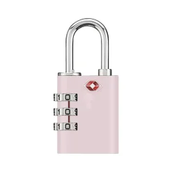 Travel Smart 3-Digit Combination Lock, Pink (TS390PK)