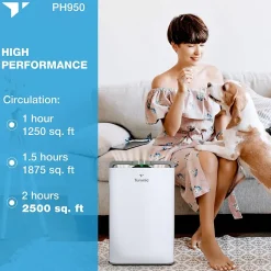 Air Purifiers<Treblab Turonic Premium HEPA Air Purifier & Humidifier, White (PH950)