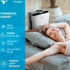 Air Purifiers<Treblab Turonic Premium HEPA Air Purifier & Humidifier, White (PH950)