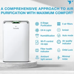 Air Purifiers<Treblab Turonic Premium HEPA Air Purifier & Humidifier, White (PH950)