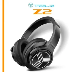 Treblab Z2-B Over Ear Workout Headphones with Microphone* Headsets