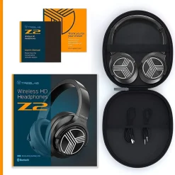 Treblab Z2-B Over Ear Workout Headphones with Microphone* Headsets