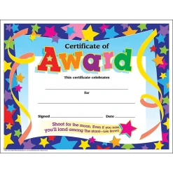 Sale TREND Certificate of Award Colorful Classics Certificates, 30 Per Pack, 6 Packs (T-2951-6) Awards & Certificates