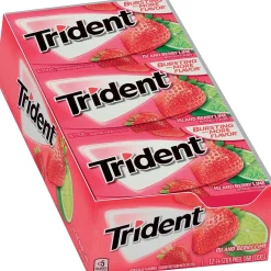 Gum & Mints<Trident Sugar Free Island Berry Lime Gum, 14 per Pack, 12/Pack (304-00066)