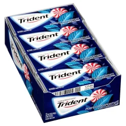 Gum & Mints<Trident Sugar Free Perfect Peppermint Gum, 14 Pieces/Pack, 12/Pack (209-02517)