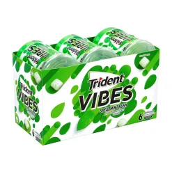 Gum & Mints<Trident Vibes Sugar Free Spearmint Rush Gum, 16 oz., 40 Pieces/Pack, 6/Pack (304-00082)