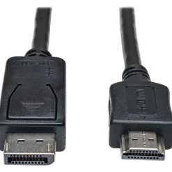 Ethernet Cables<Tripp Lite 6' DisplayPort Video Cable, Black (P582-006)